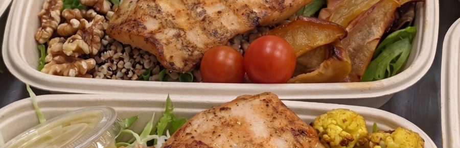 Roasted Apple, Walnut & Quinoa Chicken Bowl