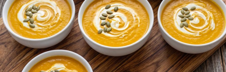 Roasted Pumpkin, Coconut & Sage Bisque